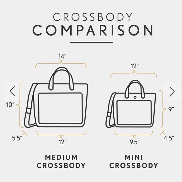 Portland Leather Goods Boysenberry Medium Crossbody Tote Bag - Picture 8 of 10